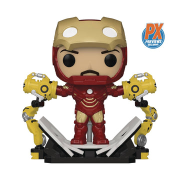POP IRON MAN 2 IRON MAN MKIV W/GANTRY PX GID DLX VIN FIG (DE