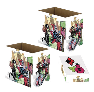 DC COMICS HARLEY QUINN & IVY 5PK SHORT COMIC STORAGE BOX (NE