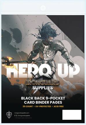 IRONGUARD 9 POCKET PAGE 25 COUNT BLACK PACK (NET) (O/A) (C: