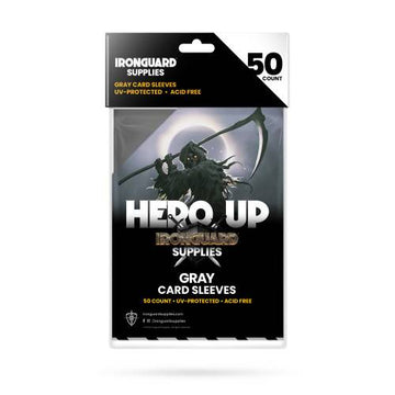 IRONGUARD CARD SLEEVES GREY 50CT (NET) (O/A) (C: 1-1-2)