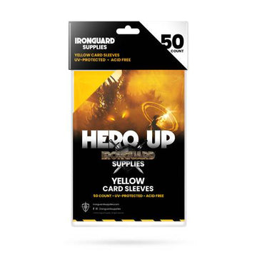 IRONGUARD CARD SLEEVES YELLOW 50CT (NET) (O/A) (C: 1-1-2)