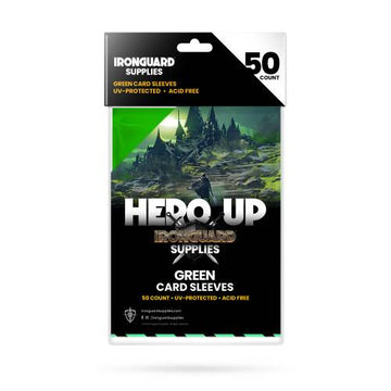 IRONGUARD CARD SLEEVES GREEN 50CT (NET) (O/A) (C: 1-1-2)