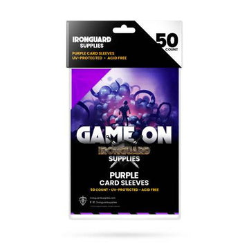 IRONGUARD CARD SLEEVES PURPLE 50CT (NET) (O/A) (C: 1-1-2)