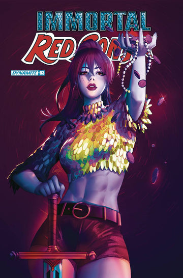 IMMORTAL RED SONJA #3 CVR N FOC LEIRIX ULTRAVIOLET