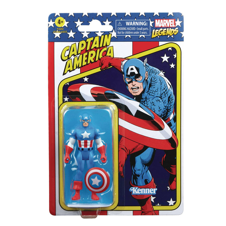 MARVEL RETRO LEGENDS 3-3/4IN CPT AMERICA RERUN AF CS (NET) (
