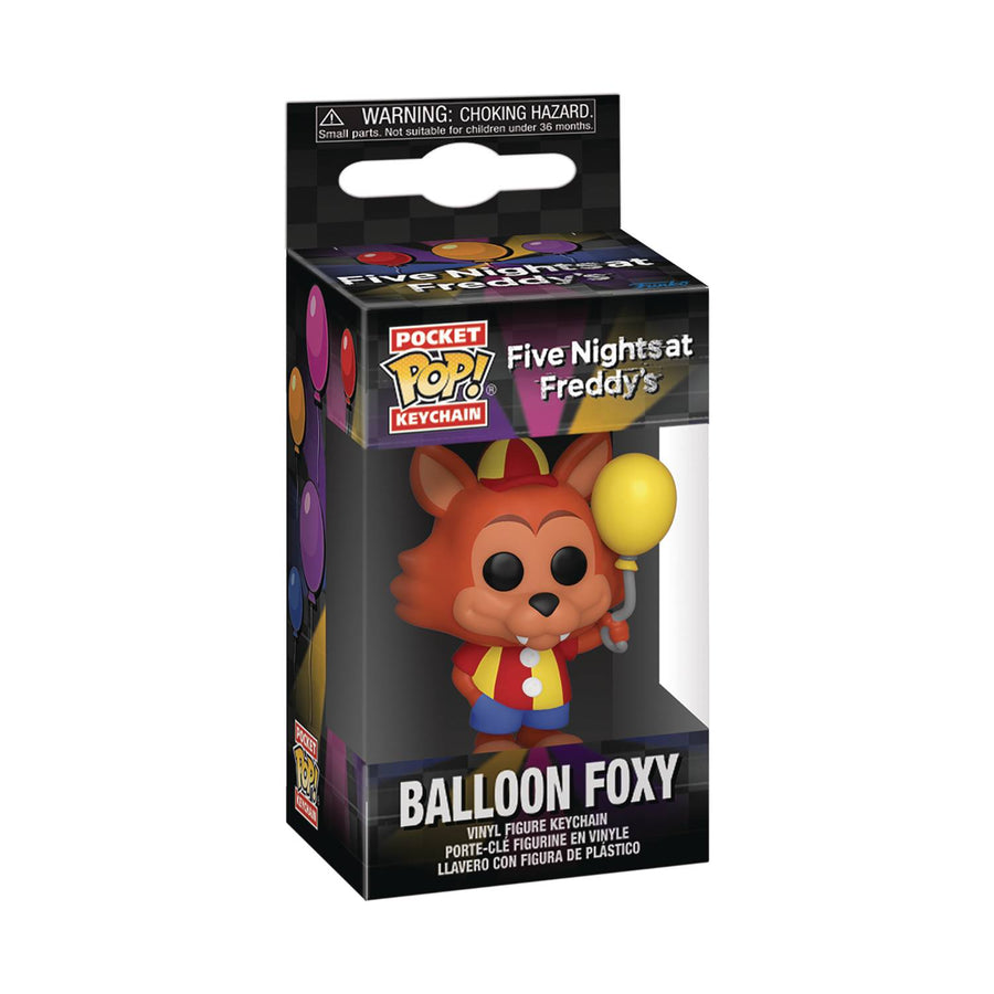 POCKET POP FIVE NIGHTS AT FREDDYS BALLOON FOXY KEYCHAIN (C: