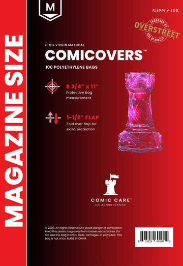 COMICARE MAGAZINE PE BAGS (PACK OF 100) (NET) (C: 1-1-2)