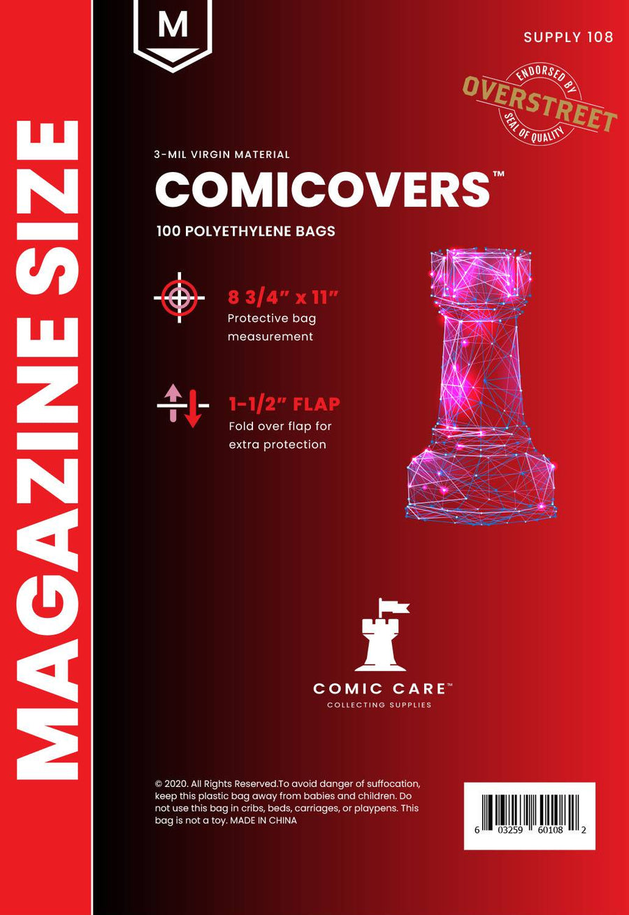 COMICARE MAGAZINE PE BAGS (PACK OF 100) (NET) (C: 1-1-2)