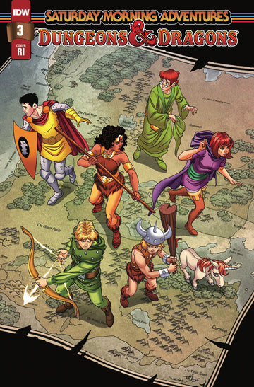 DUNGEONS & DRAGONS SATURDAY MORNING ADV #3 CVR C 10 COPY INV