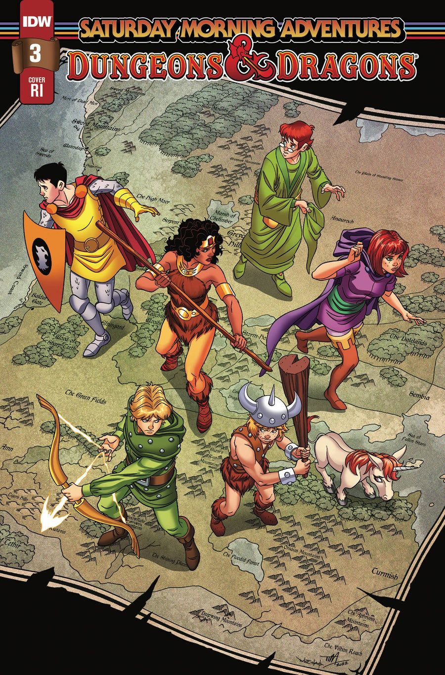 DUNGEONS & DRAGONS SATURDAY MORNING ADV #3 CVR C 10 COPY INV
