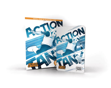 ACTION TANK TP COMIC TAG CARD & COMIC