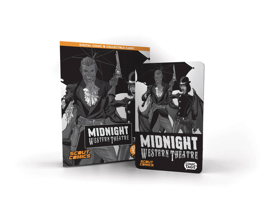 MIDNIGHT WESTERN THEATRE TP VOL 01 COMIC TAG CARD & COMIC