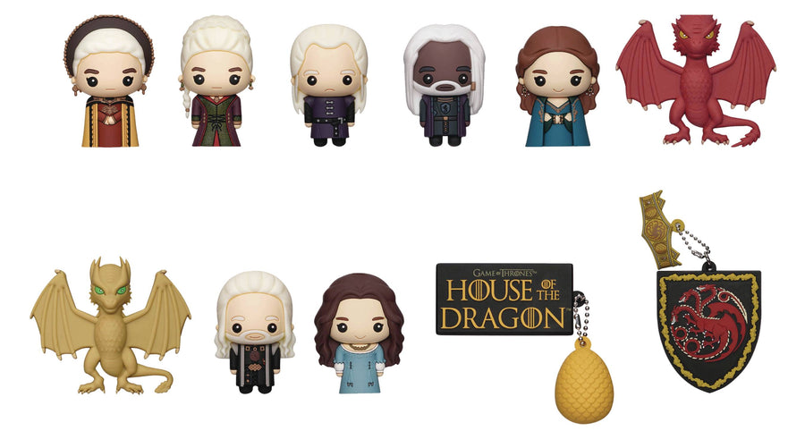 HOUSE OF THE DRAGON 3D FOAM BAG CLIP 24PC DS (NOV228328) (C: