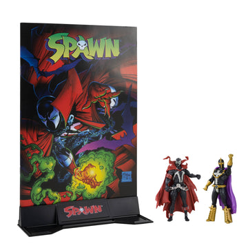SPAWN WV1 SPAWN AND ANTI-SPAWN 3IN AF W/COMIC 2PK CS (NET) (