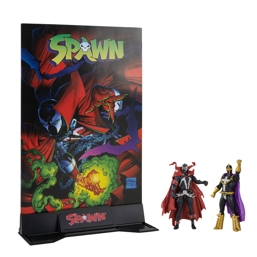 SPAWN WV1 SPAWN AND ANTI-SPAWN 3IN AF W/COMIC 2PK CS (NET) (