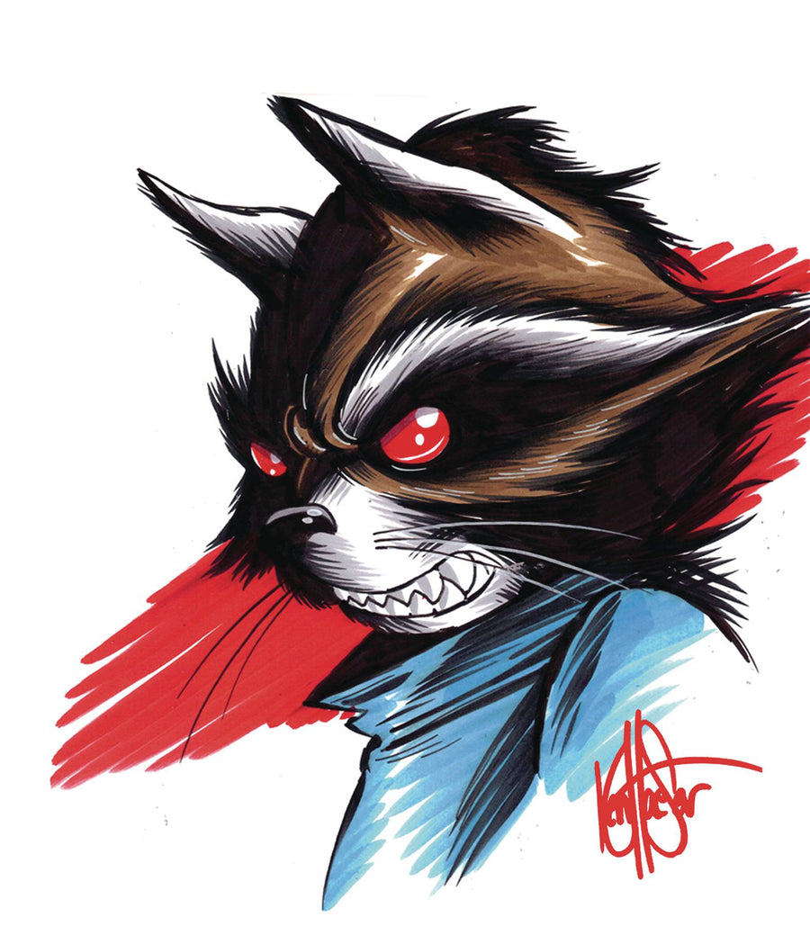 DF MARVEL COMICS HAESER ROCKET RACCOON SKETCH VAR (C: 0-1-2)